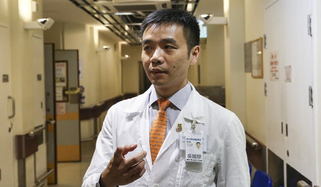 Dr Kelvin Ng’s contract at Queen Mary Hospital is due to expire later this year. Photo: Sam Tsang