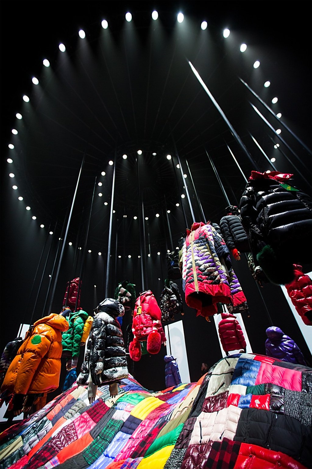 Creations from the Moncler autumn-winter women’s collection are displayed at Milan Fashion Week. Photo: Xinhua