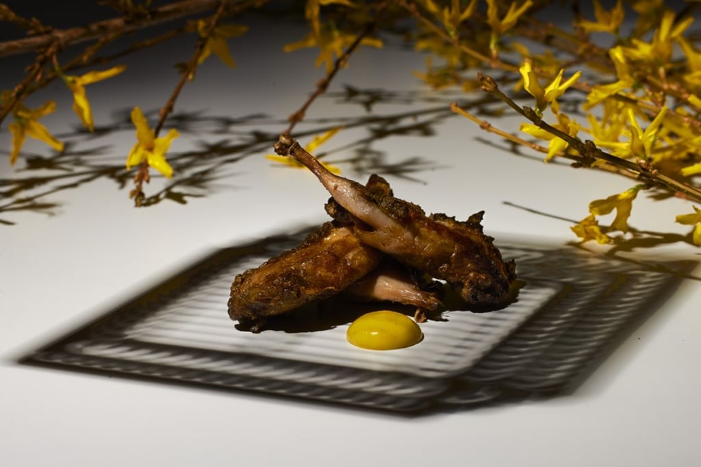A quail dish by Gaggan Anand.