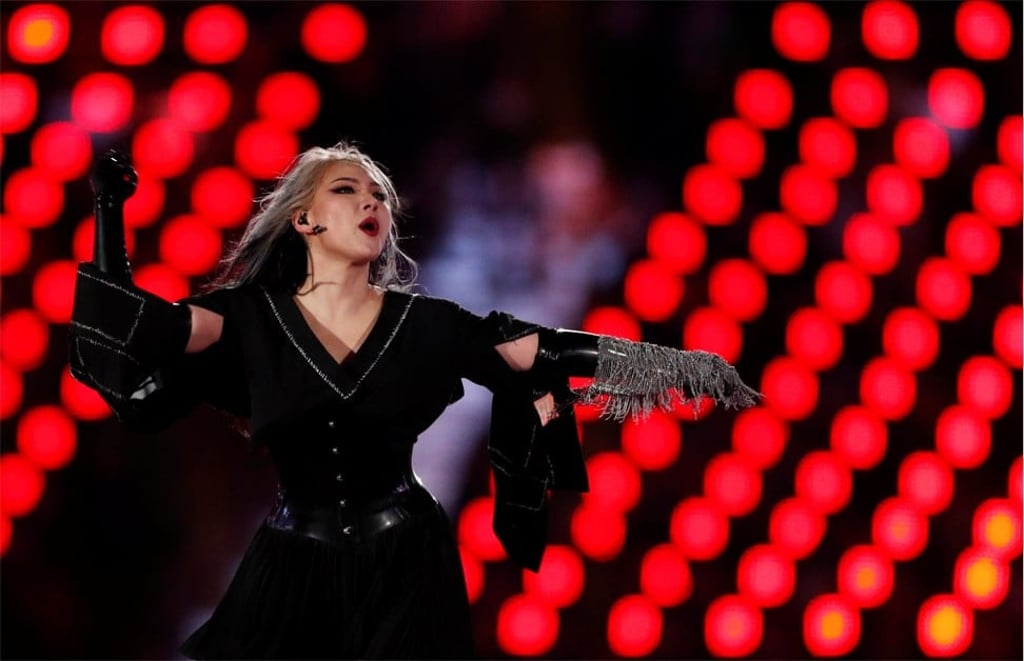 Singer CL charms the audience at the closing ceremony of the PyeongChang Olympics. Photo: Reuters