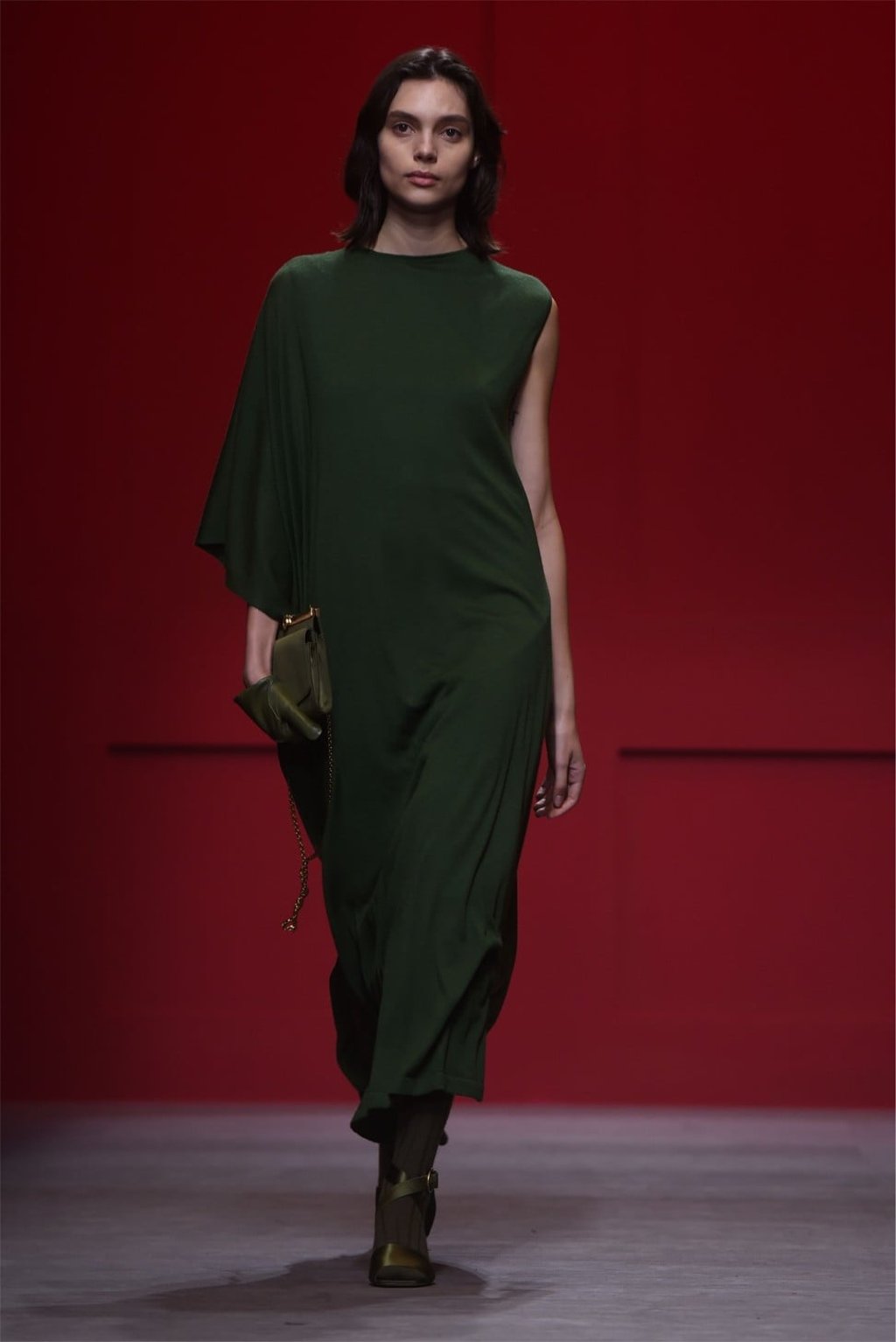 An elegant look from Salvatore Ferragamo at its Milan Fashion Week show. The 90-year old brand aims to be more contemporary and is refreshing its look to appeal to a younger clientele. Photo: AFP