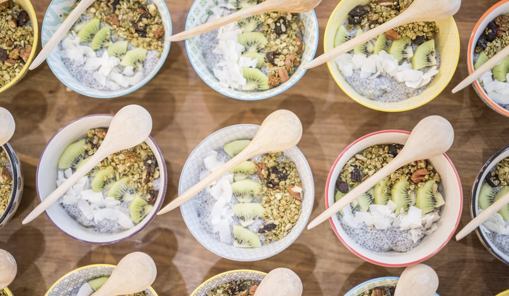 Dishes from Chez Simone’s organic kitchen.