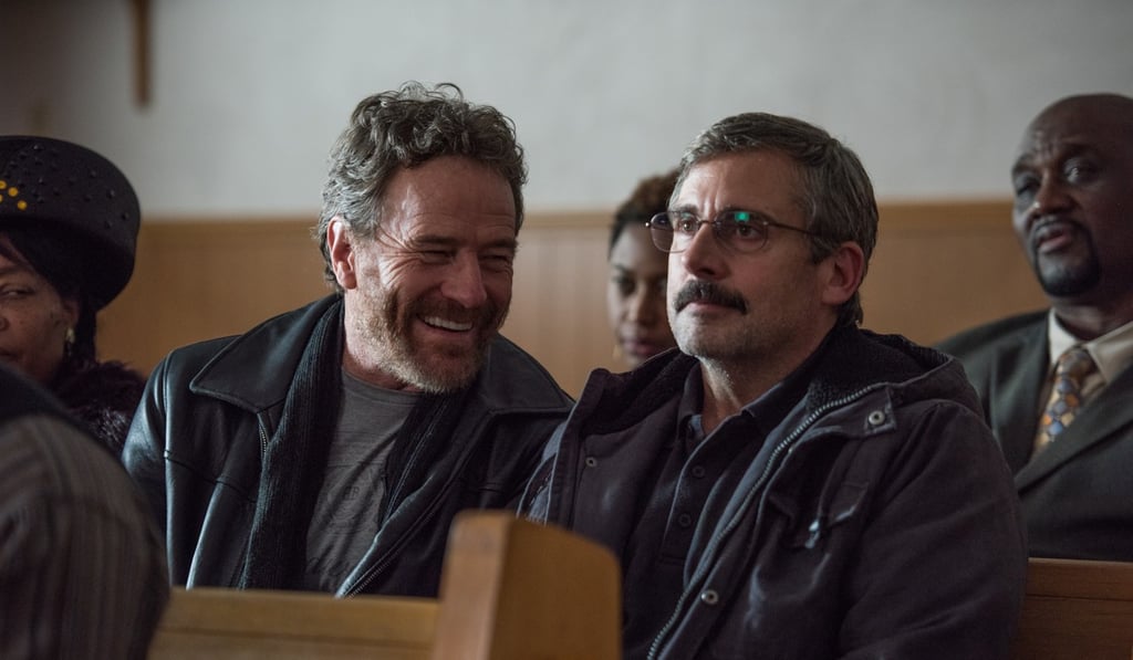 Cranston and Carell in a still from Last Flag Flying. Photo: Wilson Webb Cranston and Carell in a still from Last Flag Flying. Photo: Wilson Webb