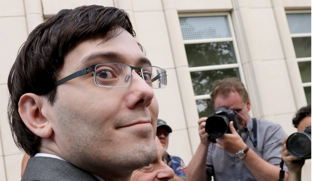 Martin Shkreli, former chief executive of Turing Pharmaceuticals leaves the United States Federal courthouse in Brooklyn last August. Photo: EPA Martin Shkreli, former chief executive of Turing Pharmaceuticals leaves the United States Federal courthouse in Brooklyn last August. Photo: EPA