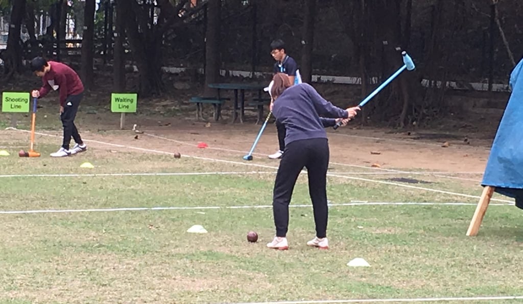 The Hong Kong Woodball Association uses the archery range in Tuen Mun to play its matches.
