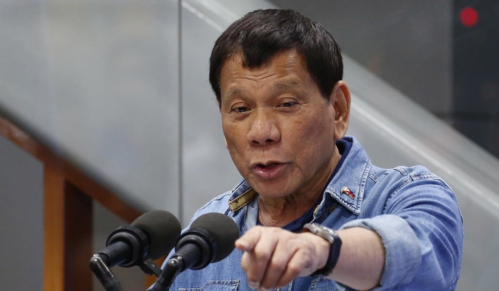 Philippine President Rodrigo Duterte last year accused Chief Justice Maria Lourdes Sereno and a top anti-graft prosecutor of allowing themselves to be used to discredit his administration. Photo: AP