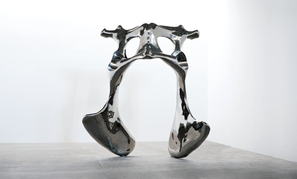 “Pelvis”, by Not Vital, stainless steel, 386 x 341 x 146cm “Pelvis”, by Not Vital, stainless steel, 386 x 341 x 146cm