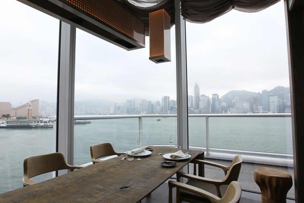 Harbour views from A Nu Retrouvez Vous at Ocean Terminal in Tsim Sha Tsui. Photo: Roy Issa