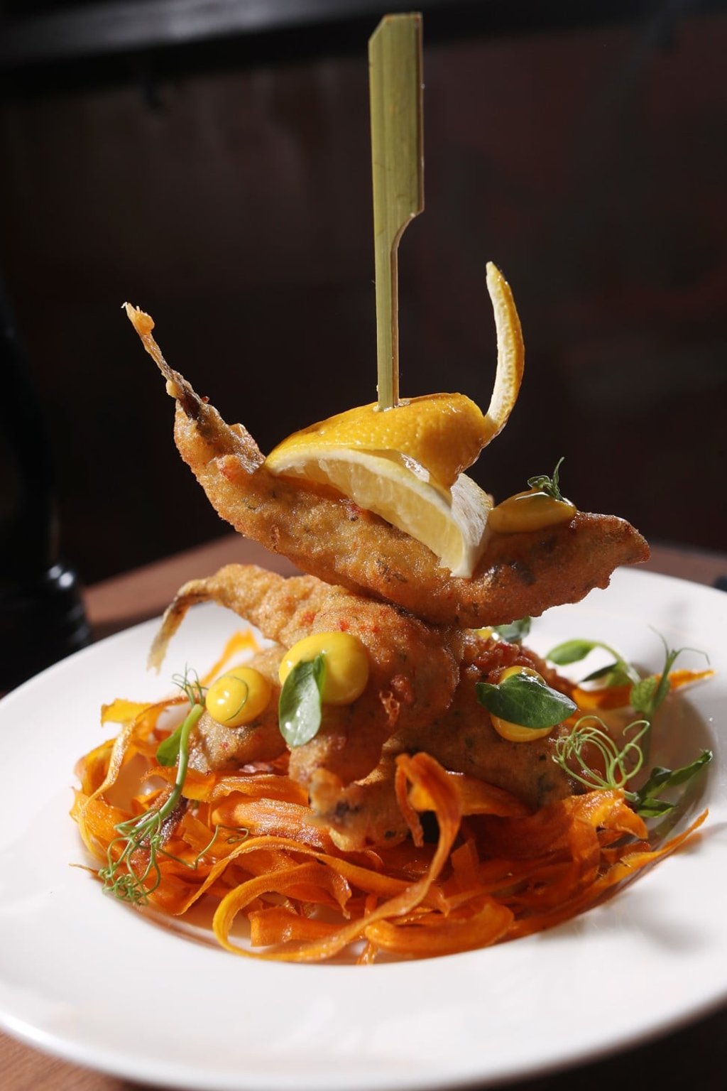 Deep-fried baby sardines. Photo: Winson Wong