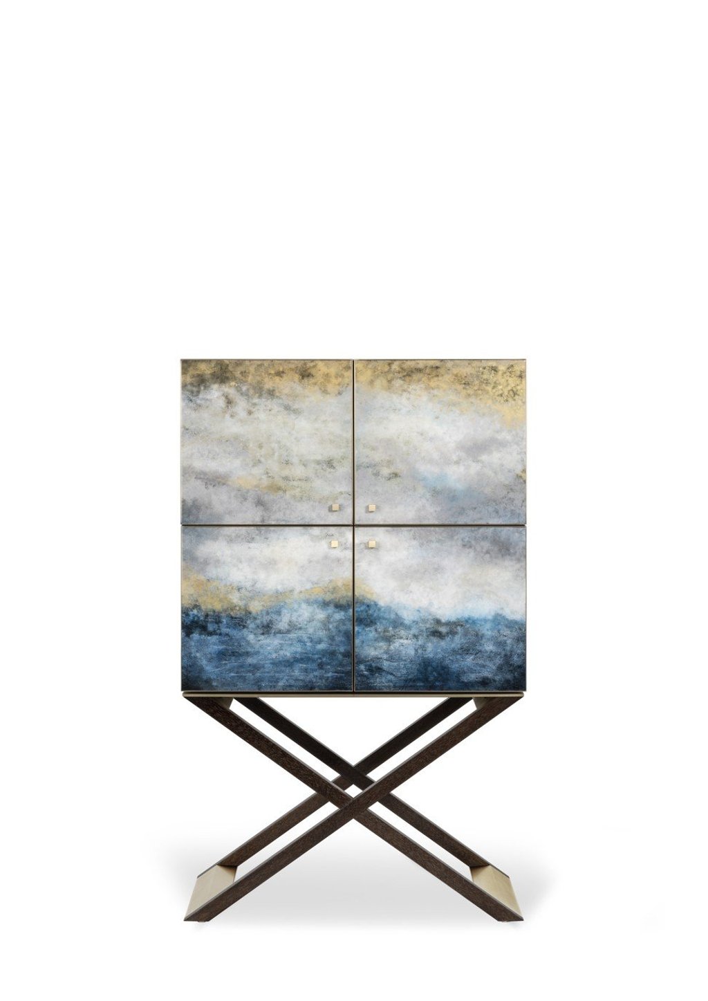 Armani Casa’s Club Bar Cabinet Ocean Lacquer