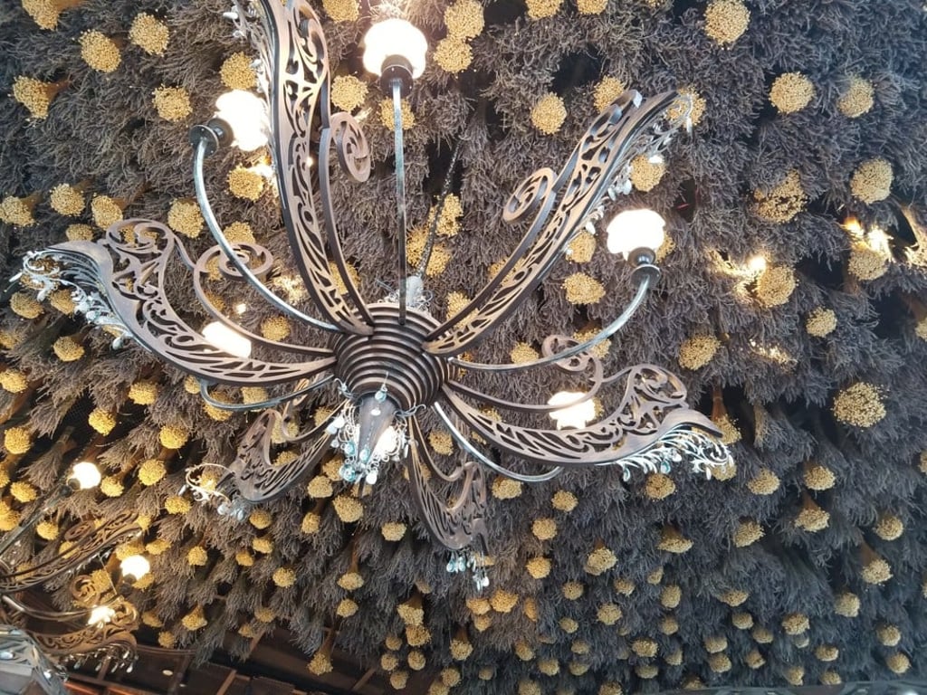 A closer look at the ceiling