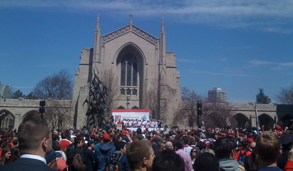 Huang studied at Boston University in the United States. Photo: AFP