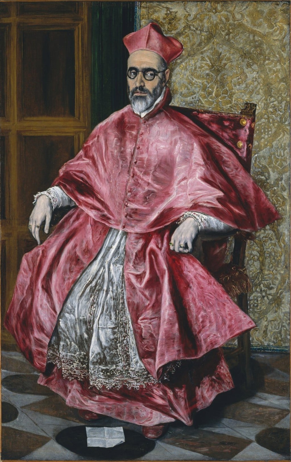 Cardinal Fernando Nino de Guevara, who lived from 1541 to 1609, in stylish religious garb.