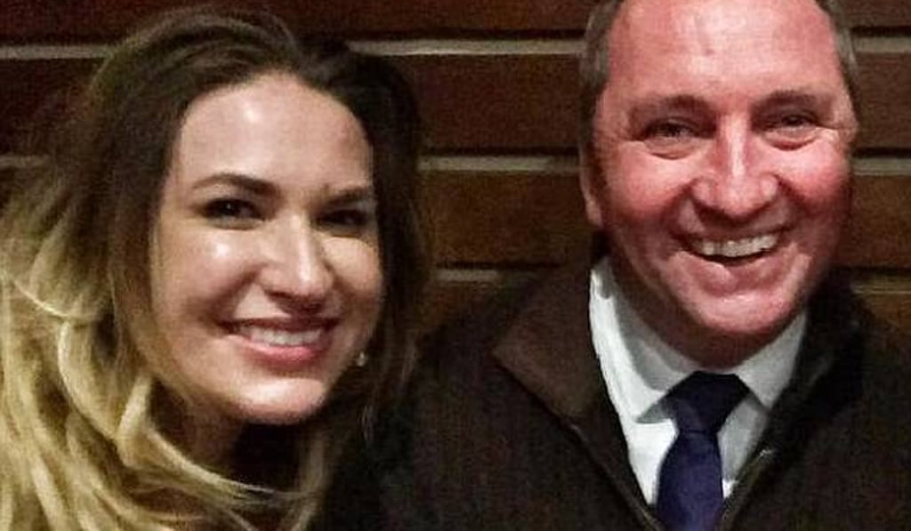 Barnaby Joyce and 33-year-old former staff member Vikki Campion. Photo: Facebook