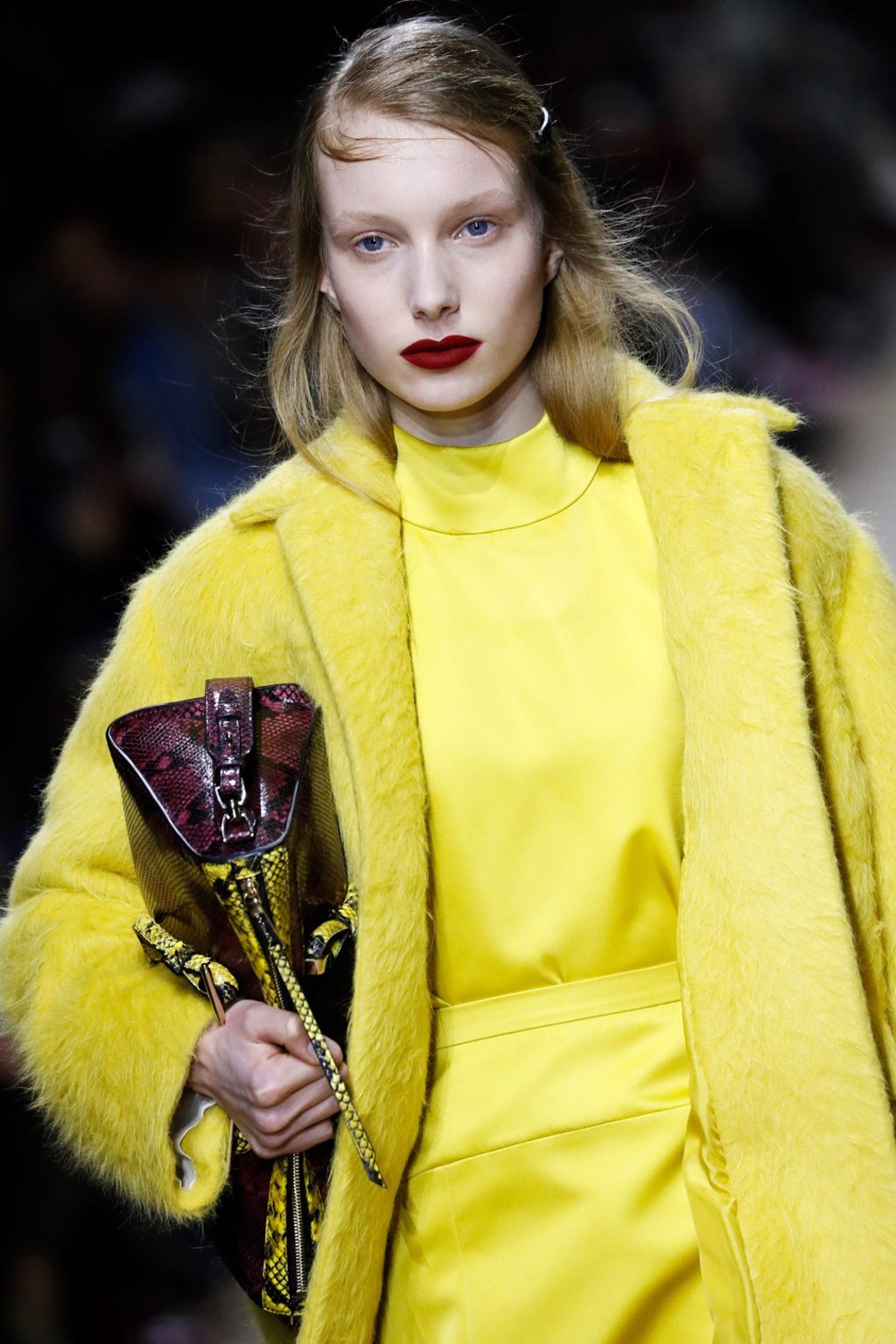 Dries Van Noten’s collection reveals bursts of colour. Photo: Patrick Kovarik/ AFP Dries Van Noten’s collection reveals bursts of colour. Photo: Patrick Kovarik/ AFP