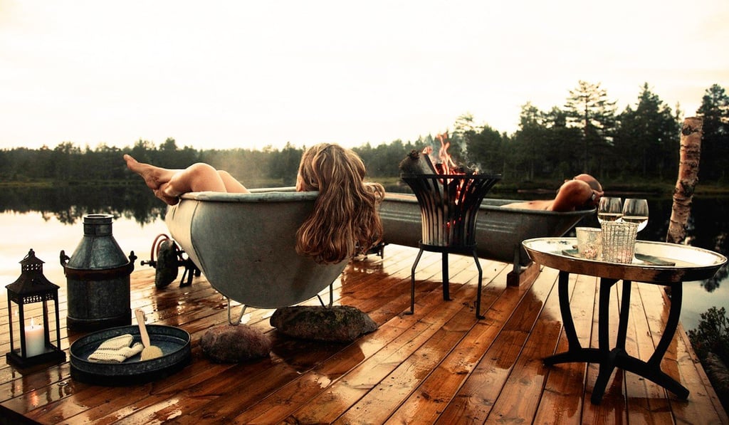 Canvas Hotel One is a yurt with a hot tub in Telemark, Norway. Photo: courtesy of Canopy Stars.