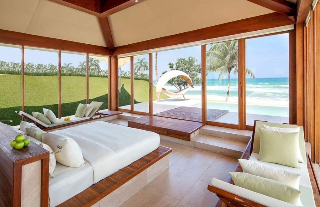 The beachfront pool villa