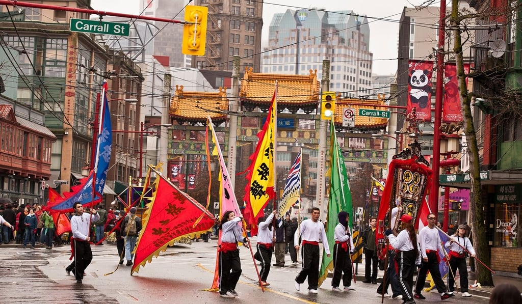 Lunar New Year celebrations in Vancouver’s Chinatown. Picture: Alamy