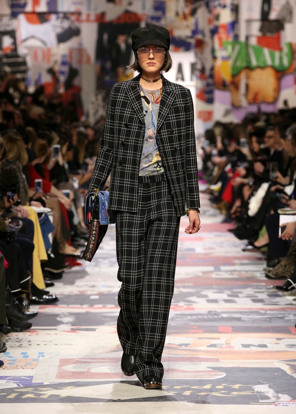 A laid-back plaid suit in the collection