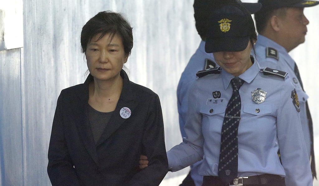 Former South Korean president Park Geun-hye has been in custody since May and is awaiting a verdict after prosecutors called for 30 years in prison. File photo: AP