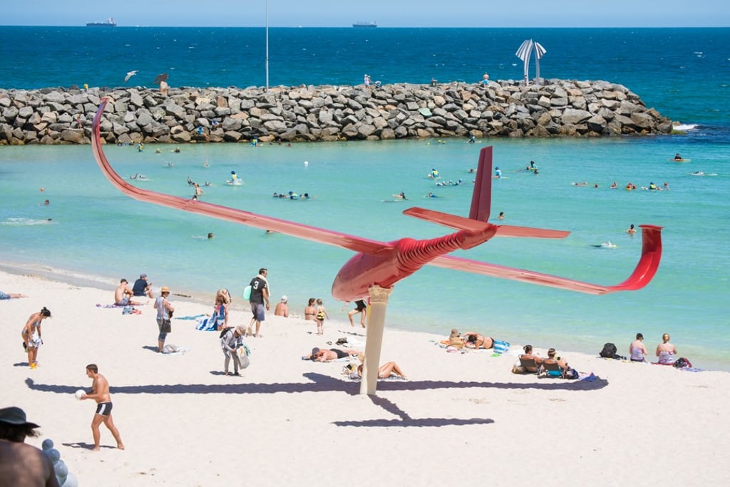 Final Approach, by West Australian artist Geoff Overheu, in collaboration with the Beverley Soaring Society. Picture: David Dare Parker