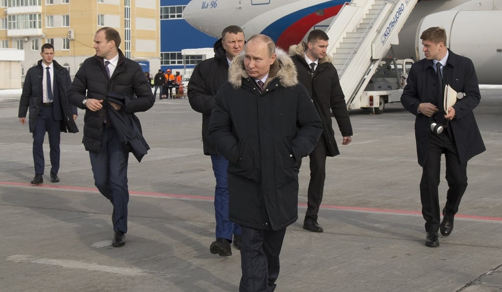 Putin arriving in Yekaterinburg, Russia's fourth-largest city. Photo: AP Putin arriving in Yekaterinburg, Russia's fourth-largest city. Photo: AP