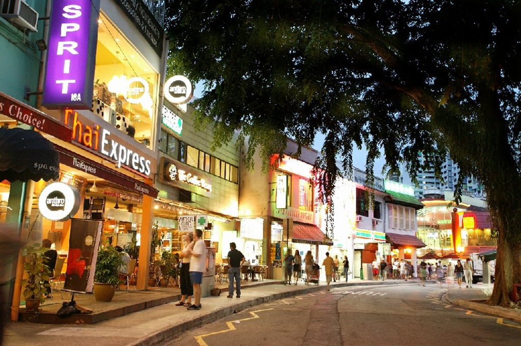 Holland Village has a number of art galleries, art shops, novelty shops and pubs. Photo: Singapore Tourism Board Holland Village has a number of art galleries, art shops, novelty shops and pubs. Photo: Singapore Tourism Board