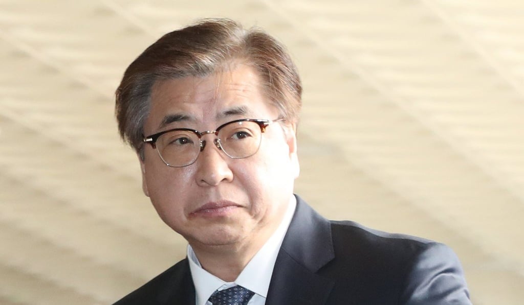 South Korea’s National Intelligence Service chief Suh Hoon held meetings with Japanese Prime Minister Shinzo Abe on the talks with North Korea and the United States. Photo: EPA South Korea’s National Intelligence Service chief Suh Hoon held meetings with Japanese Prime Minister Shinzo Abe on the talks with North Korea and the United States. Photo: EPA