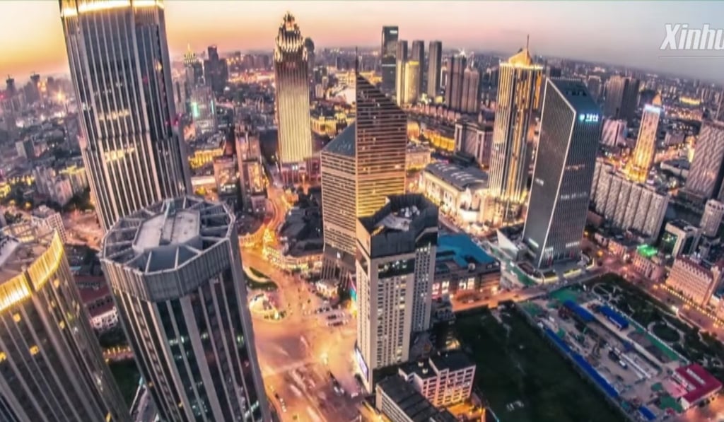 The film includes slow tracking shots of the country’s major cities. Photo: Handout The film includes slow tracking shots of the country’s major cities. Photo: Handout