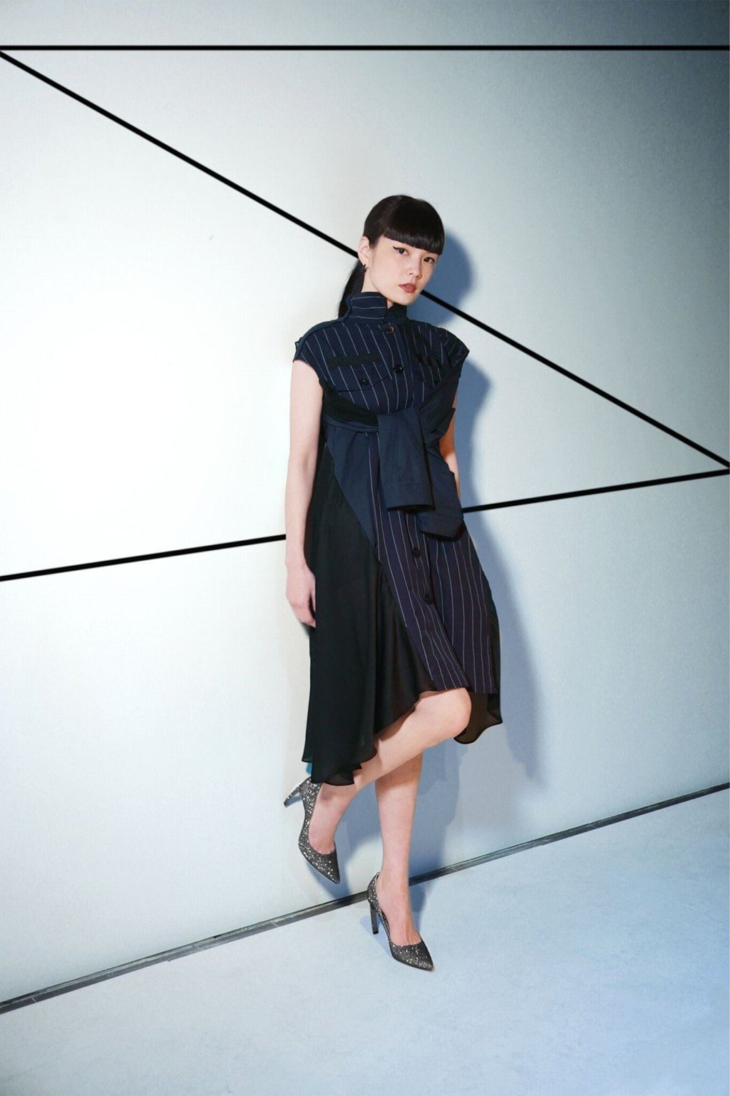 Kozue Akimoto, wearing Nicholas Kirkwood heels, shot by Hong Kong photographer Victoria Tang. She was one of the five faces in Hong Kong chosen to represent Kirkwood’s archetypical woman.