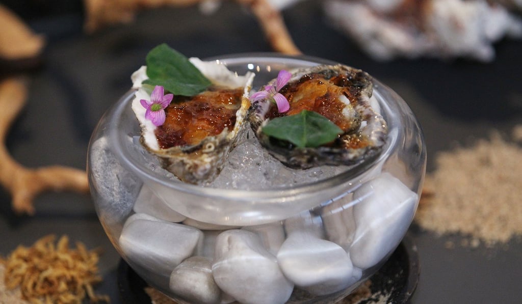 Oysters served as part of the dish Sea Side. Photo: Roy Issa