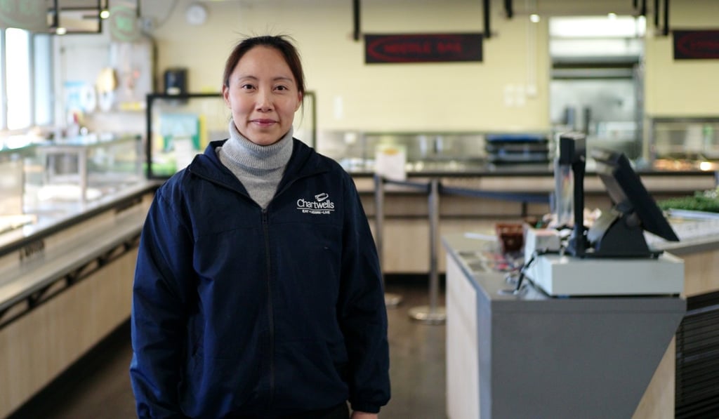 Wendy Ho of Compass Group says the main kitchen of South Island School consists of one head chef, two chefs and two kitchen helpers.