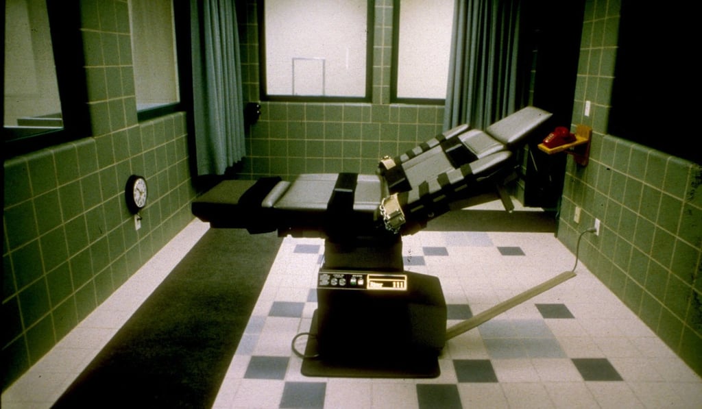 The execution chamber at the US Penitentiary in Terre Haute, Indiana. Photo: AP