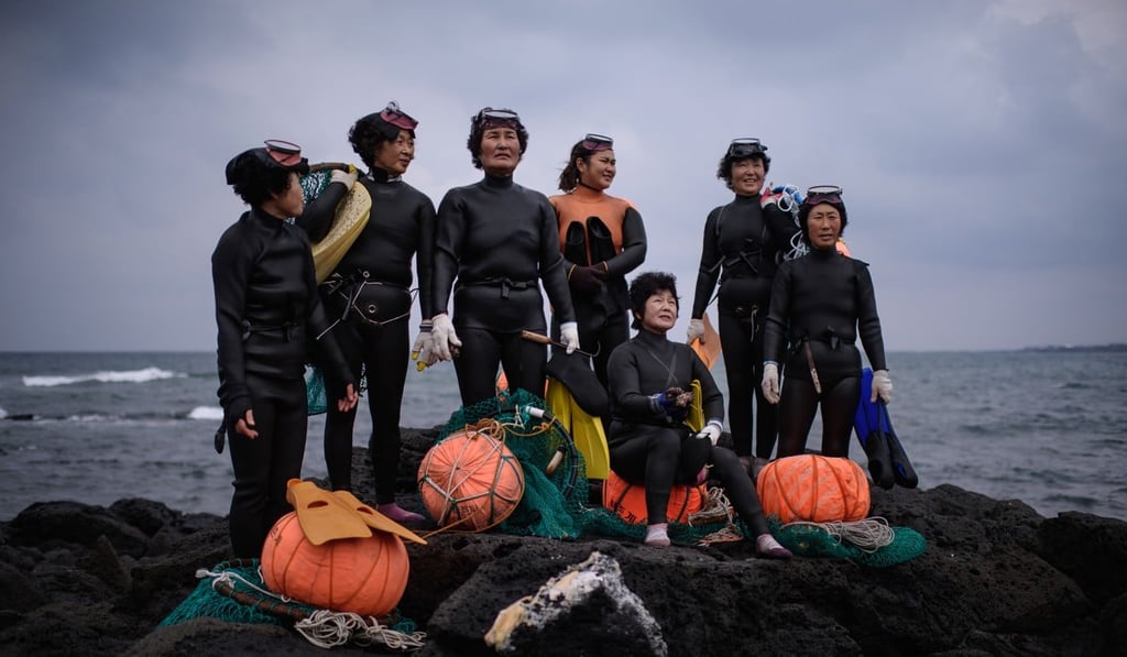 Haenyeo on South Korea’s Jeju Island. Picture: AFP
