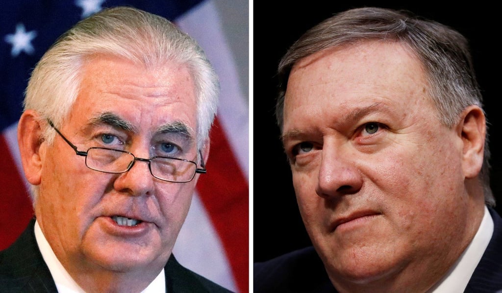 Rex Tillerson and Mike Pompeo. Photo: Reuters