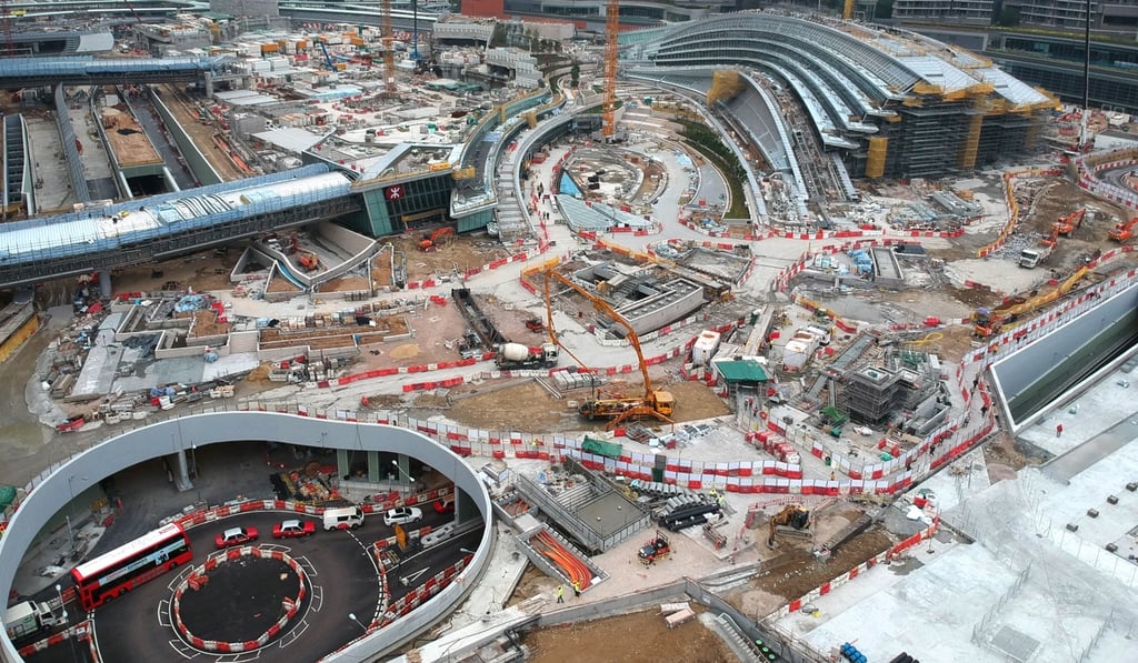 The construction site of the West Kowloon terminus. Photo: Roy Issa