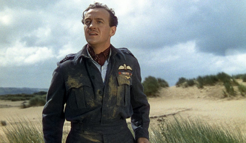 British actor David Niven in the film. British actor David Niven in the film.