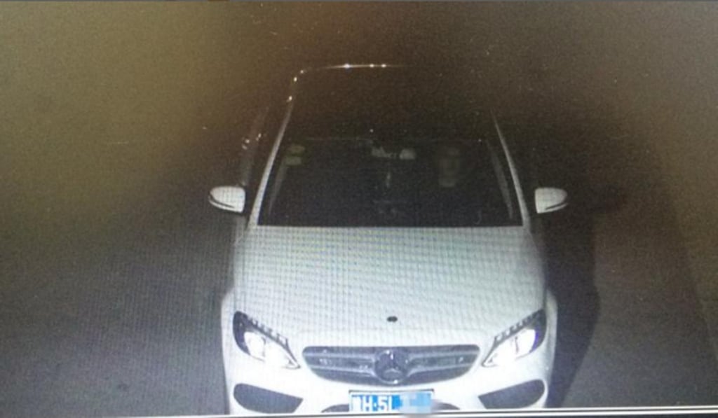 The driver finally got the car to stop by opening the door. Photo: Handout
