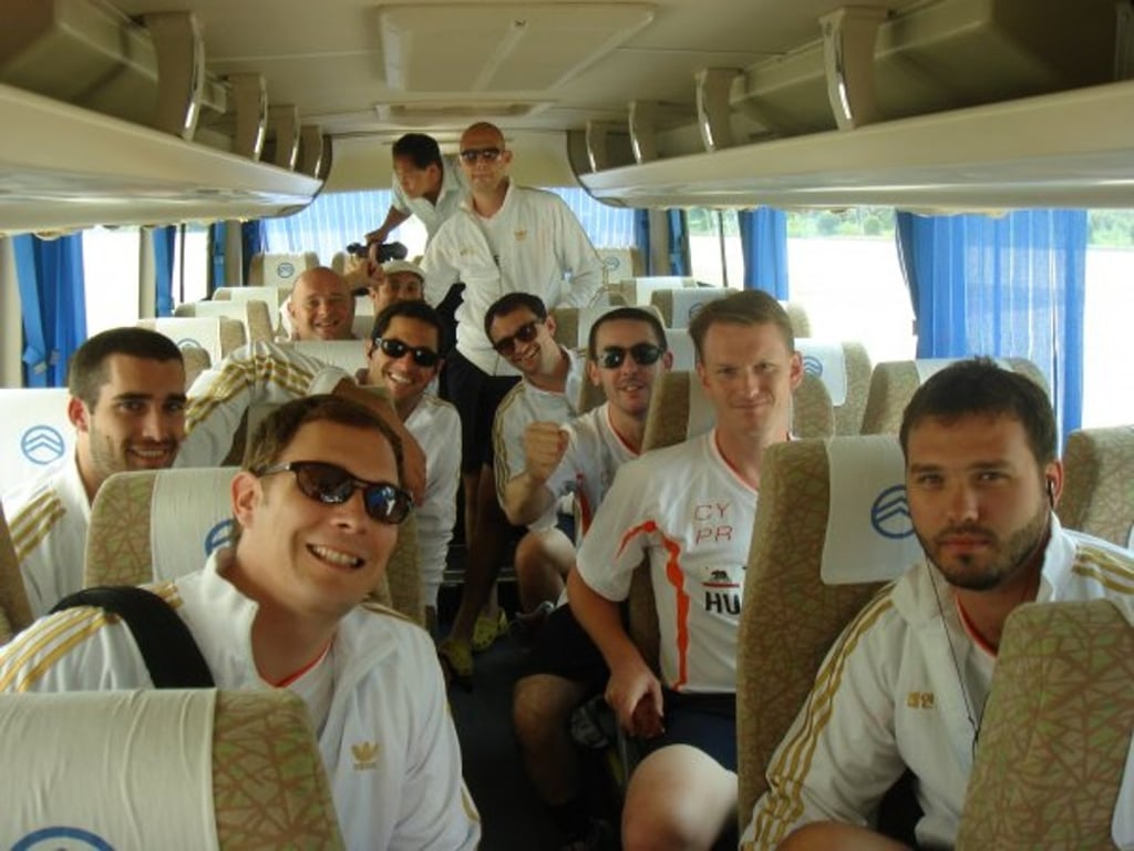 Chaoyang Park Rangers of Beijing on their way to play in North Korea in 2009. Photo: Dan Jocelyn Chaoyang Park Rangers of Beijing on their way to play in North Korea in 2009. Photo: Dan Jocelyn