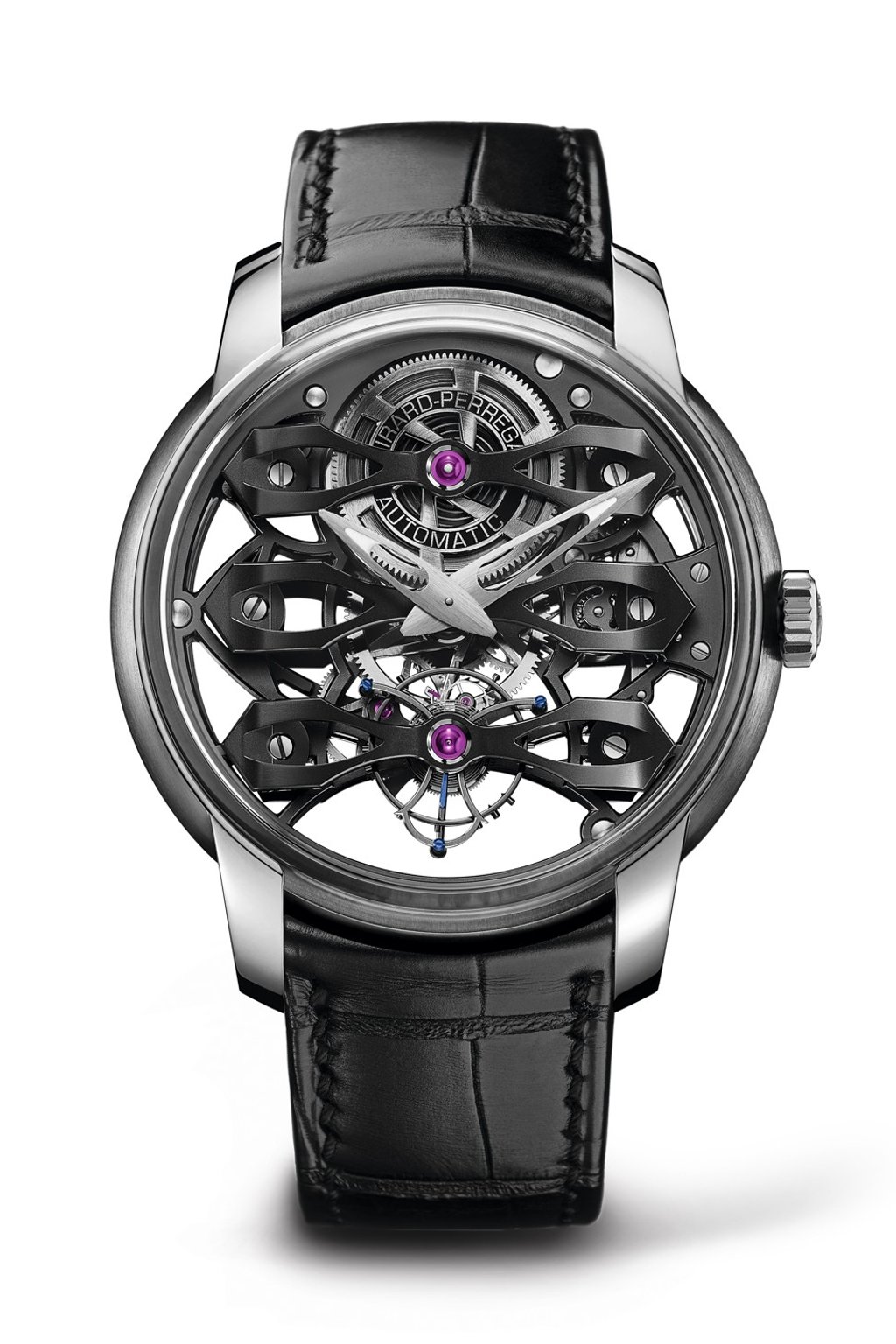 After introducing the Neo Tourbillon with Three Bridges collection in 2014, Girard-Perregaux unveals the Neo Tourbillon with Three Bridges Skeleton in 2018 to combine the 130 years old tradition of Bridges with the skeleton movement concept the horologer has been practicing since 1998. After introducing the Neo Tourbillon with Three Bridges collection in 2014, Girard-Perregaux unveals the Neo Tourbillon with Three Bridges Skeleton in 2018 to combine the 130 years old tradition of Bridges with the skeleton movement concept the horologer has been practicing since 1998.