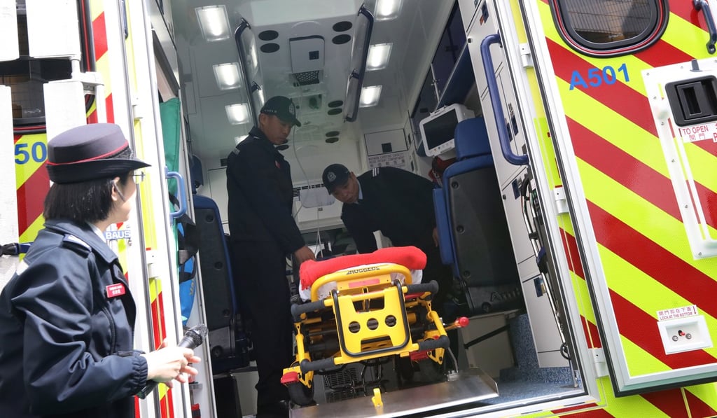 The new ambulances have stretchers in the centre of the vehicle. Photo: Felix Wong