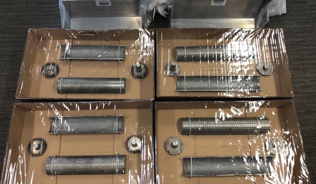 Two noodle machines used to conceal cocaine. Photo: Handout