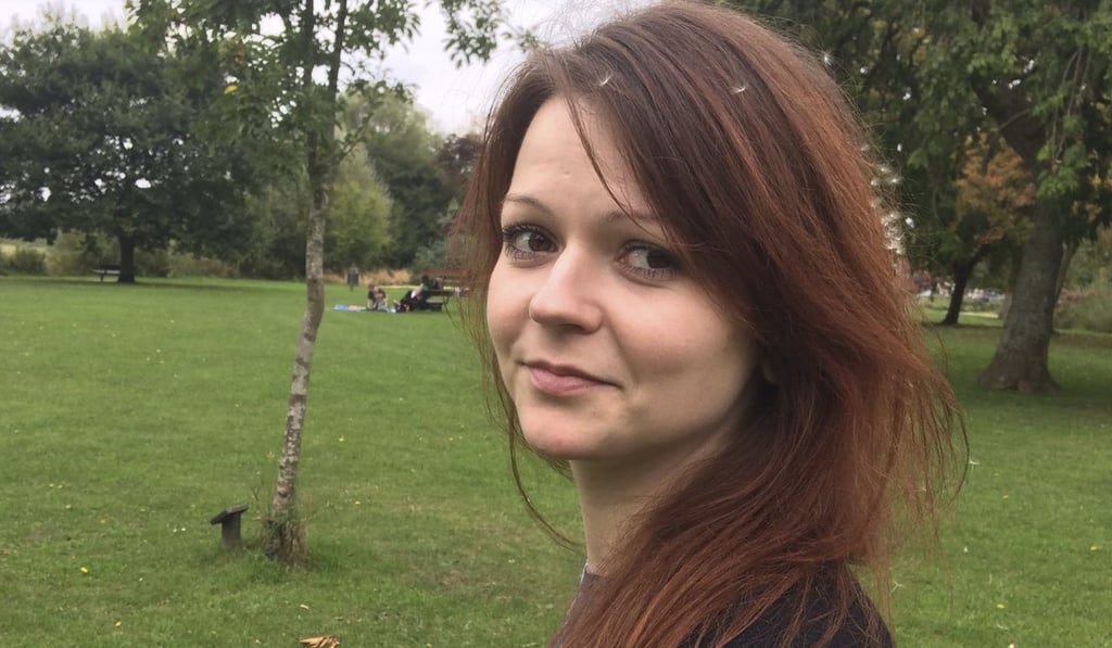 Yulia Skripal (seen in undated photo from her Facebook page) is still in hospital with her father after they were hit with a Soviet-era nerve agent, according to US police. Photo: Facebook account of Yulia Skripal via AFP