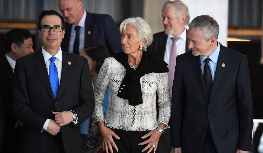 US Treasury Secretary Steven Mnuchin (left), pictured with IMF Managing Director Christine Lagarde (centre) and French Economy Minister Bruno Le Maire at the G20 meeting in Argentina. Photo: Agence France-Presse