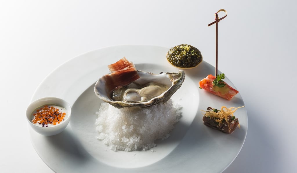 Oyster caviar tartlet at On Dining Kitchen and Lounge