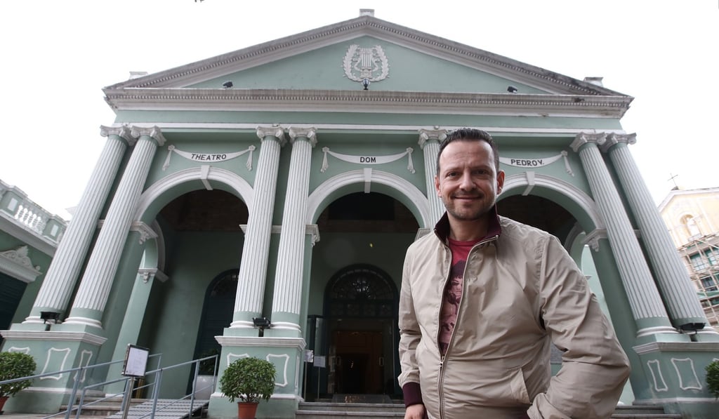 Dal Cin outside the Dom Pedro V Theatre in Macau. Photo: Edward Wong