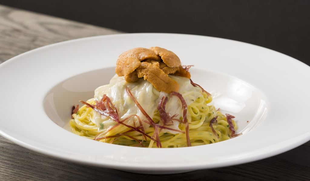 Pasta with uni at TOWN by Bryan Nagao