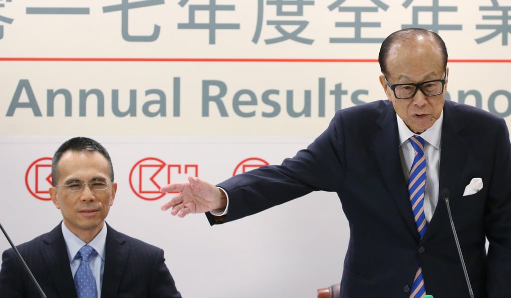 Victor Li (left) has been appointed successor to his father, billionaire tycoon Li Ka-shing’s business empire. Photo: Sam Tsang