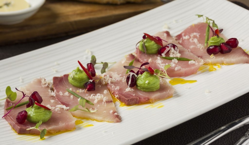 Wild kingfish carpaccio at The Continental