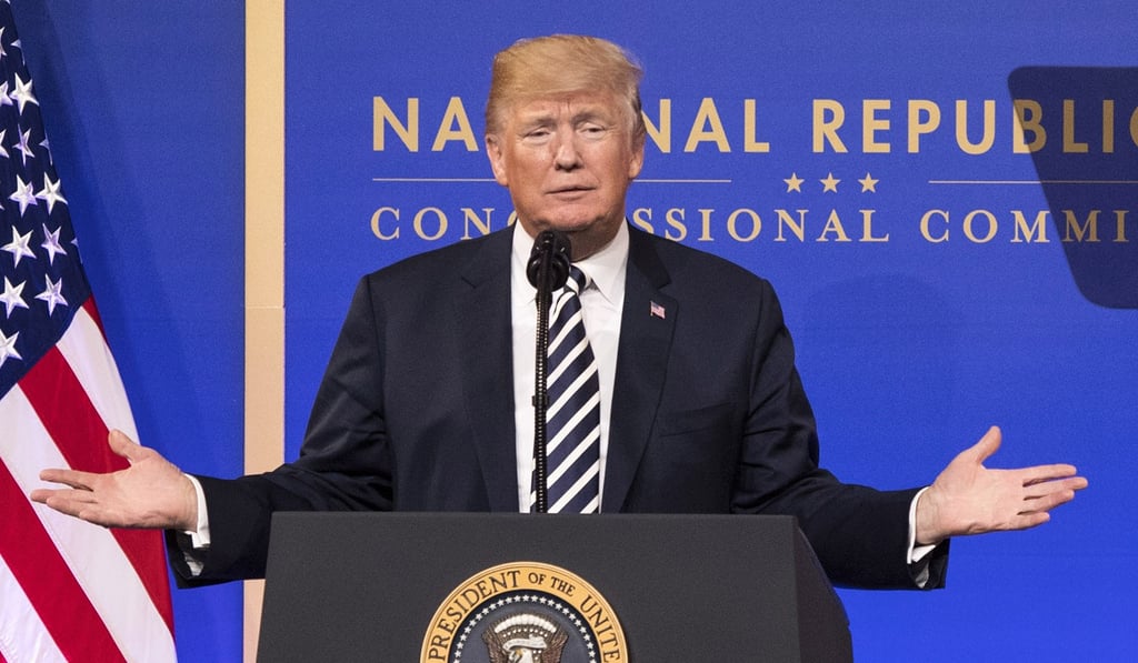 US President Donald Trump is expected to announce soon the imposition of as much as US$60 billion worth of annual tariffs on telecommunications equipment, consumer electronics and other goods from China. Photo: Bloomberg